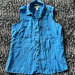 Vintage Talbots Irish Linen Top